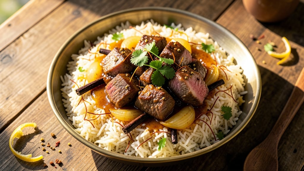 Authentic Beef Biryani Recipe: Saffron-Infused Layers of Fragrant Spice and Tender Meat