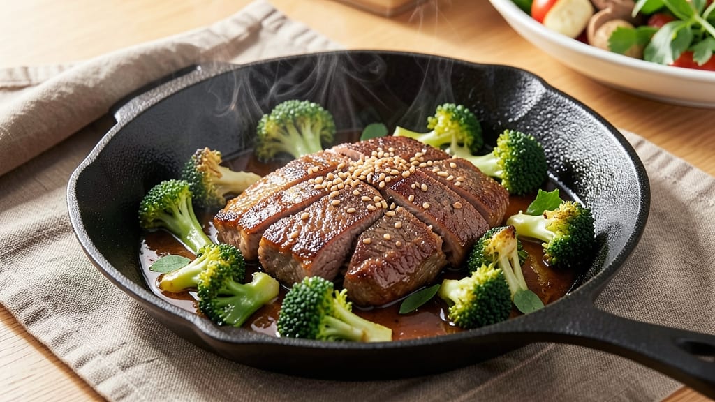 Beef and Broccoli Skillet Recipe: Wok-Fired Crunch With Silky Soy-Ginger Gloss