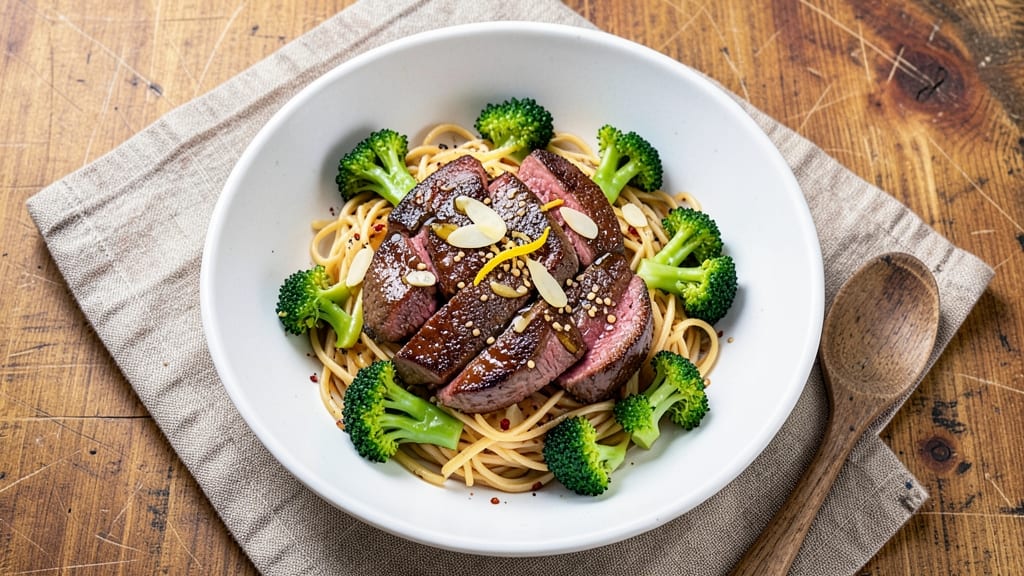 Beef and Broccoli Over Noodles Recipe: Wok-Sizzled Soy-Ginger Crunch in 20 Minutes