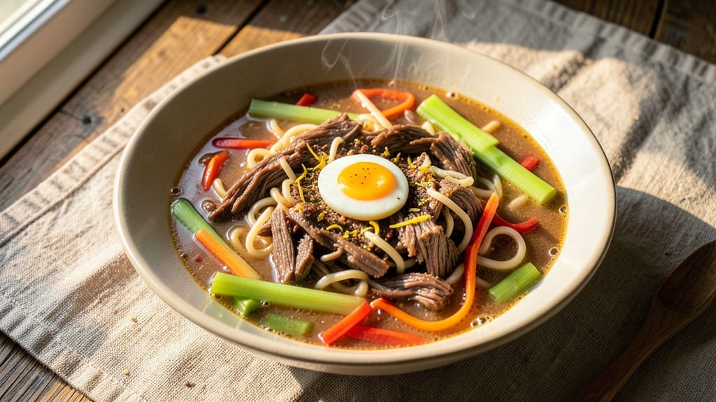 Beef Alphabet Soup Recipe: Homemade Noodles and Tender Beef in One Pot