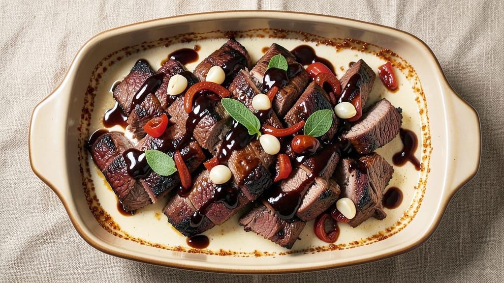BBQ Beef Casserole Recipe: Slow-Braised Tender Beef with Caramelized Onions