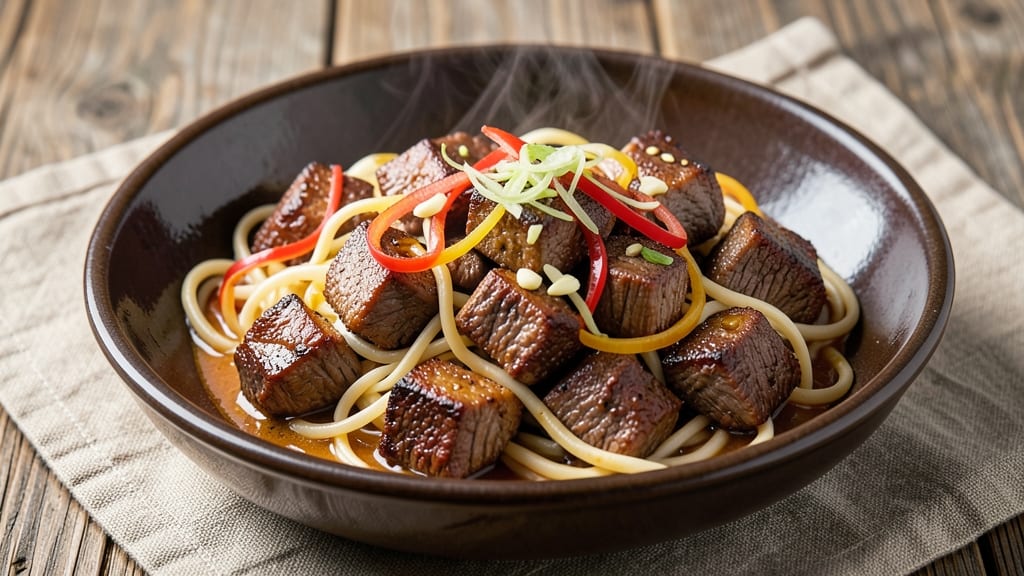 Beef and Noodles Pressure Cooker Recipe: Rich Broth Infused With Beefy Depth