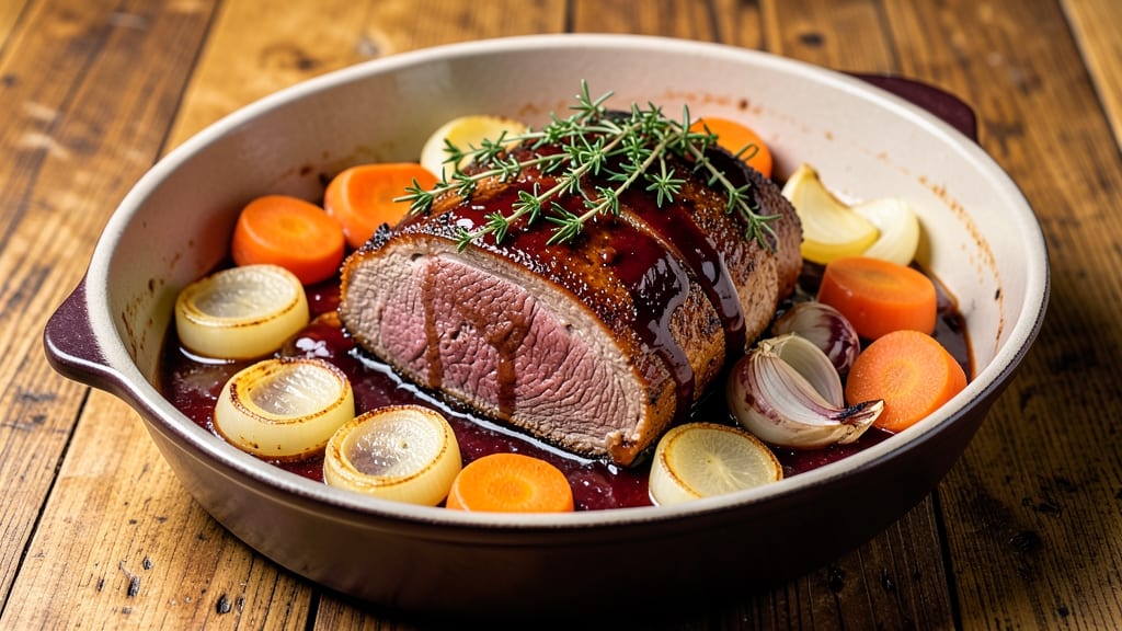 Beef Beaujolais Recipe: Deep Red Wine Braise With Caramelized Fond Luxury
