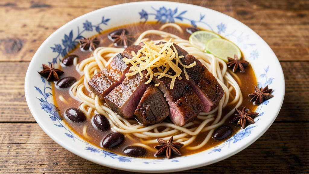 Authentic Chinese Beef Noodle Soup Recipe: Wok-Seared Beef and Aromatic Star Anise Broth