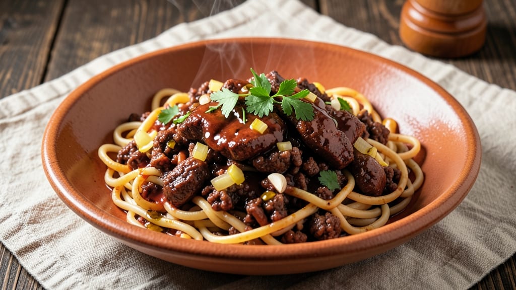 Beef and Ground Beef Noodles Recipe: Savory Browned Beef and Egg Noodle Harmony