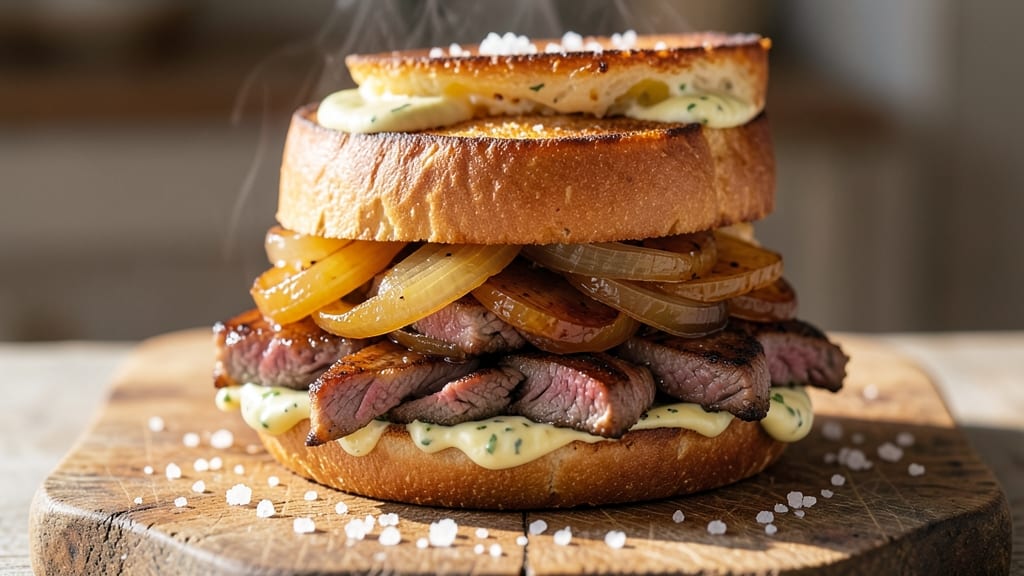 Beef and Onion Sandwiches Recipe: Crispy Grilled Layers With Caramelized Sweetness