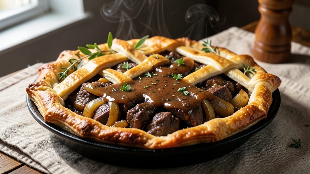 Beef and Beer Pie Recipe: Deep Umami Crust Sealed With Stout-Reduced Gravy