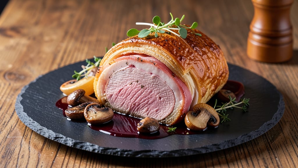 Barefoot Contessa's Beef Wellington Recipe: Puff Pastry Wrapped with Mushroom-Duxelles Heart