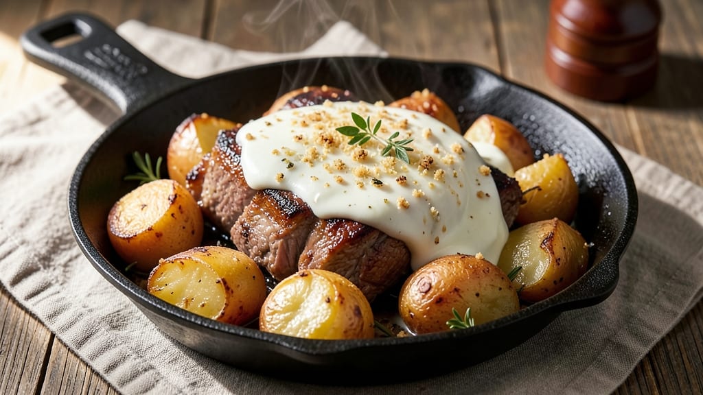 Beef and Potato Bake Recipe: One-Pan Heartiness With Crispy Top Layer