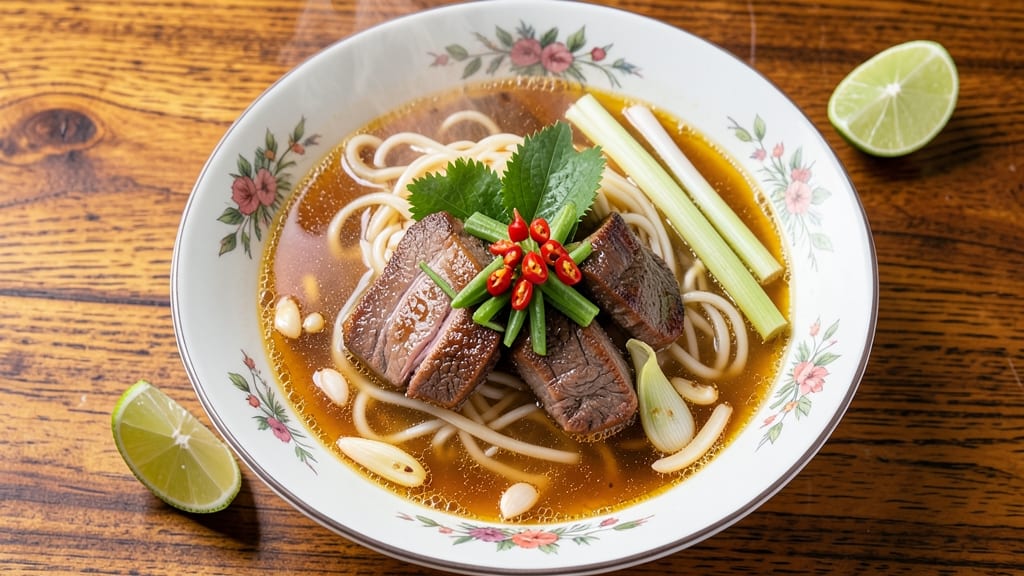 Authentic Thai Beef Noodle Soup Recipe: Fragrant Lemongrass and Kaffir Lime Harmony