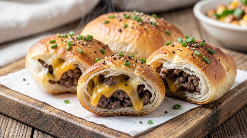 Beef and Cheese Piroshki Recipe: Flaky Dough Wrapped in Melty Cheese Bites