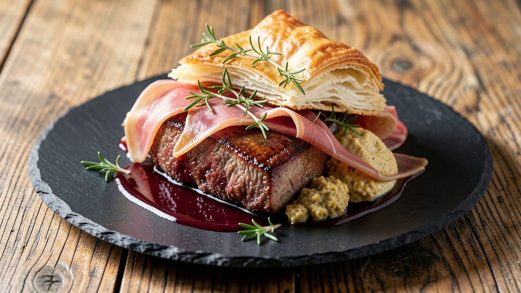 American Beef Wellington Recipe: Flaky Pastry Wrapped Around Juicy, Herb-Infused Center