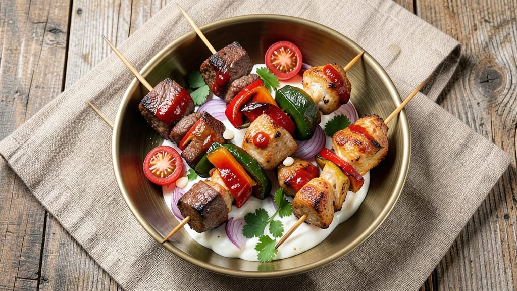 Beef and Chicken Shish Kabobs Recipe: Skewered Grill Masterpiece in 30 Minutes