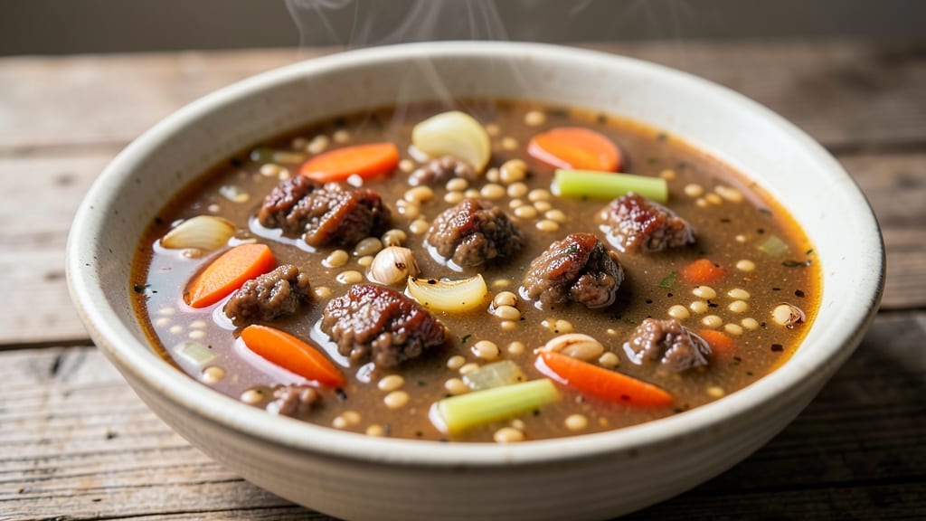 Beef Barley Soup Recipe With Hamburger: Hearty One-Pot with Meaty Depth