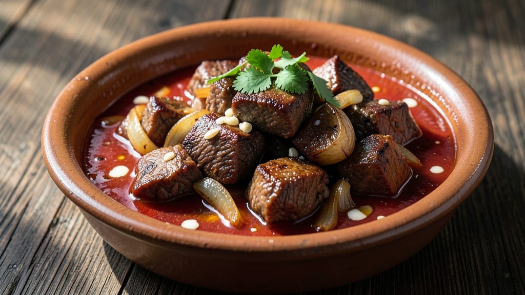 Beef Afritada Pinoy Recipe: Tomato-Coconut Stew With Tender Beef and Egg Noodles