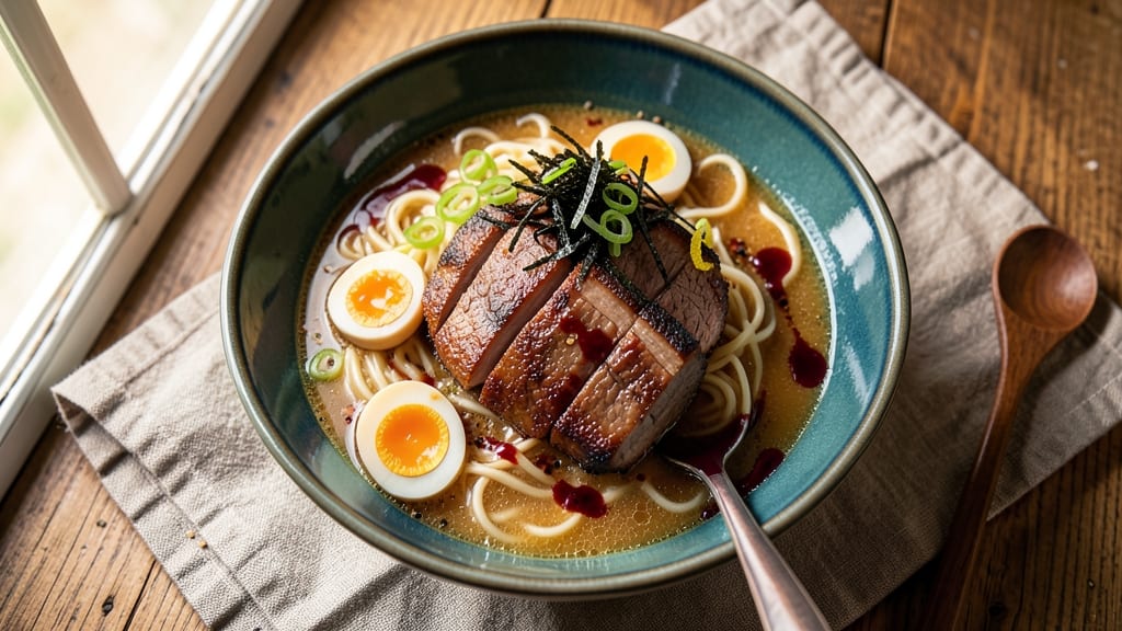 Authentic Beef Ramen Recipe: Wok-Seared Crust Meets Silky Broth Harmony
