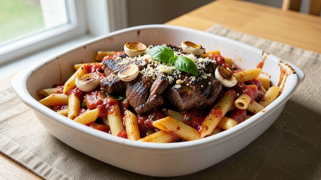 Beef Baked Pasta Recipe: Cheesy Crispy Top and Fork-Tender Meat