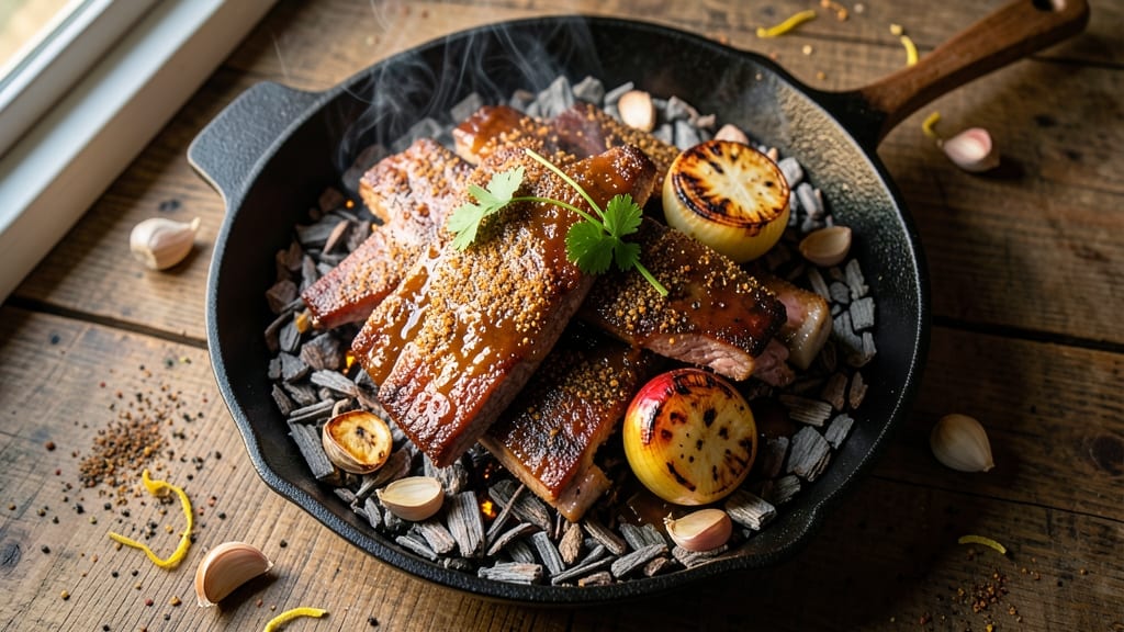 BBQ Beef Spare Ribs Barbecue Recipe: Maillard-Crusted Sweetness with Apple Cider Glaze