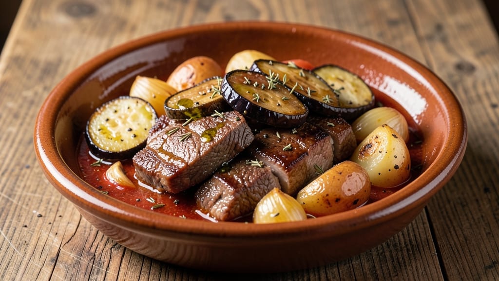 Beef and Pork Caldereta Recipe: Spanish-Style Stew With Crispy Tortilla Bites
