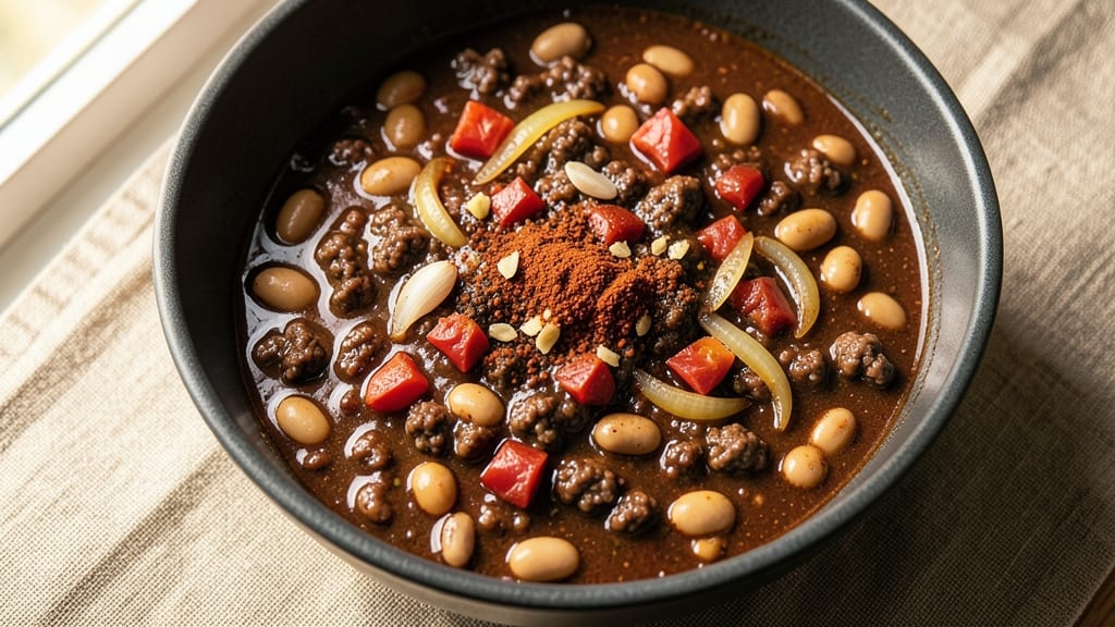 Beef and Bean Chili Crockpot Recipe: Smoky, Spiced Depth That Builds All Day