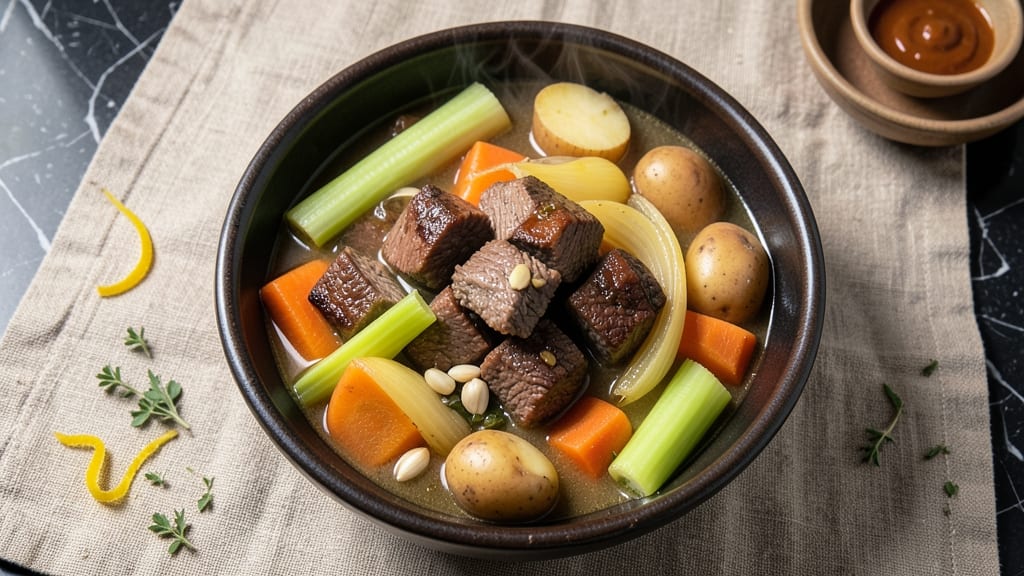 Slow Cooker Award-Winning Vegetable Beef Soup Recipe: Deep Umami Broth That Builds All Day