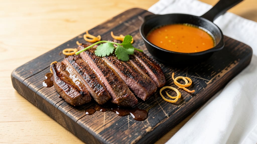BBQ Beef Skirt Steak Recipe: Marinated in Coffee and Chili for Deep Flavor