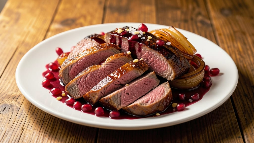 Beef and Pomegranate Recipe: Ruby Jewels in a Spiced Red Wine Braise