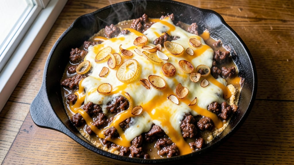 Beef and Cheddar Casserole Recipe: One-Pan Cheesy Crisp-Top Magic