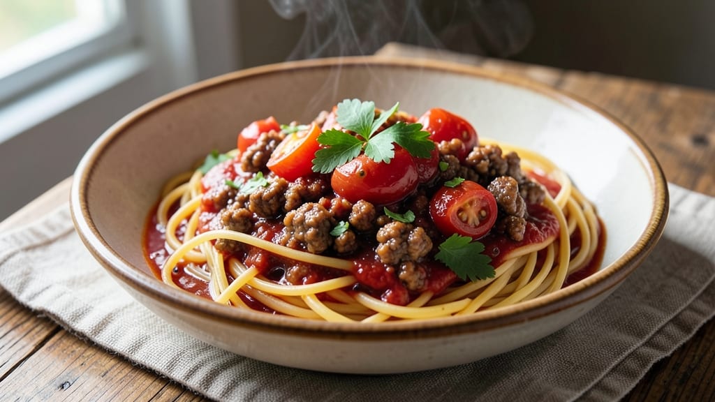 Angel Hair Pasta With Ground Beef Recipe: One-Skillet Sauce That Clings to Every Strand