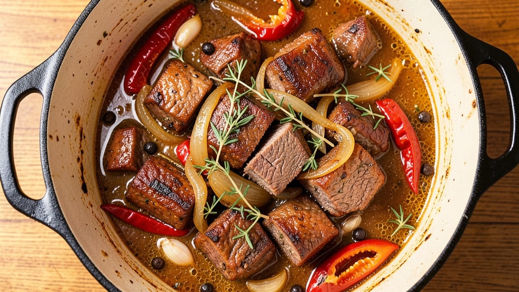 Bajan Beef Stew Recipe: Bold Jerk-Spiced Richness in One Pot