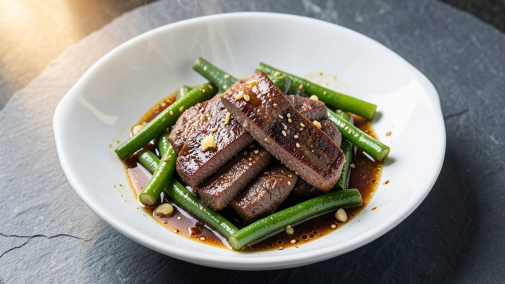 Asian Beef and Green Beans Recipe: Wok-Fried Crunch with Silky Soy-Ginger Gloss