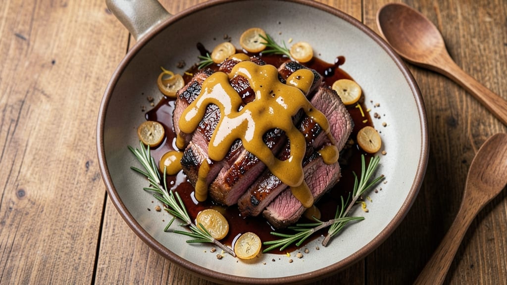 Beef and Mustard Recipe: Deeply Savory with Tangy Crisp Topping