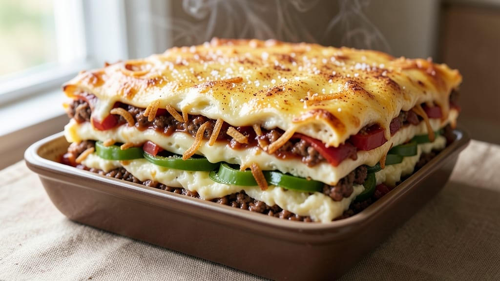 7 Layer Casserole With Ground Beef Recipe: Cheesy, Crispy-Topped Comfort in One Dish