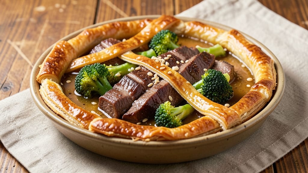 Beef and Broccoli Pie Recipe: Flaky Crust Meets Savory Beef and Veggie Filling