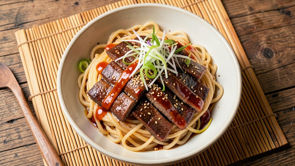 Asian Beef Noodle Bowl Recipe: Wok-Seared Crisp Edges With Silky Soy-Ginger Sauce