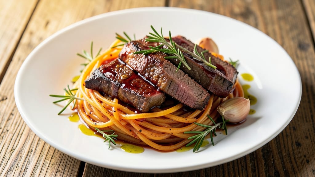 Beef and Spaghetti Squash Recipe: Savory Beef Over Roasted Noodle-Like Squash