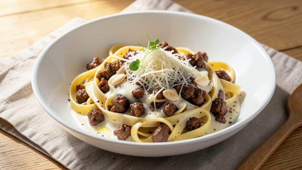 Alfredo Sauce Ground Beef Pasta Recipe: One-Pan Creamy Comfort With Caramelized Beef