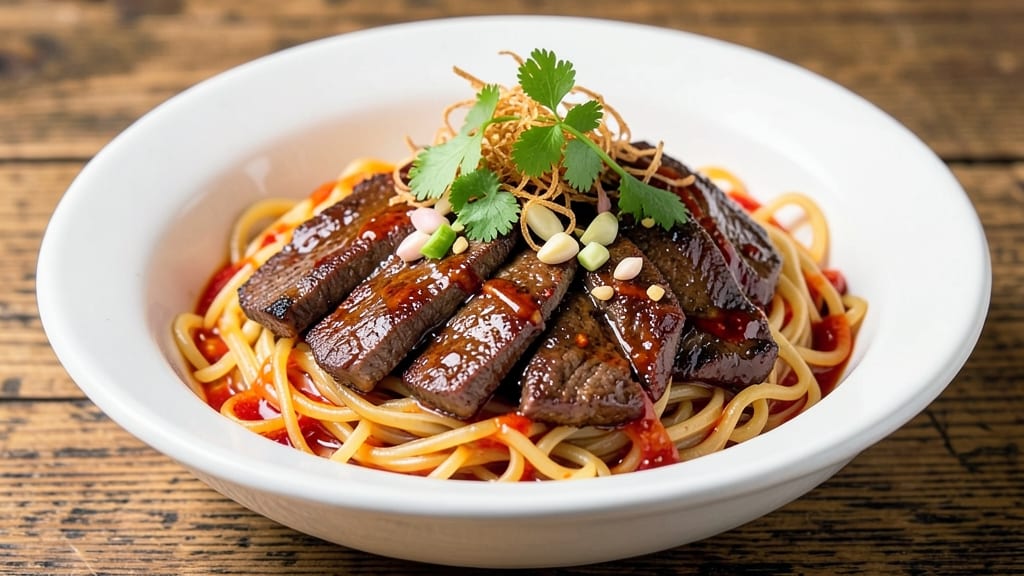 Asian Spicy Beef Noodle Recipe: Fiery Wok-Fired Crunch With Silky Noodles
