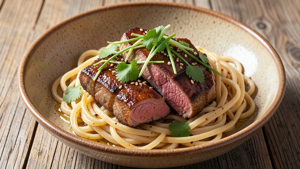 Beef and Homemade Egg Noodles Recipe: Savory Beef-Studded Noodles With Hand-Pulled Freshness