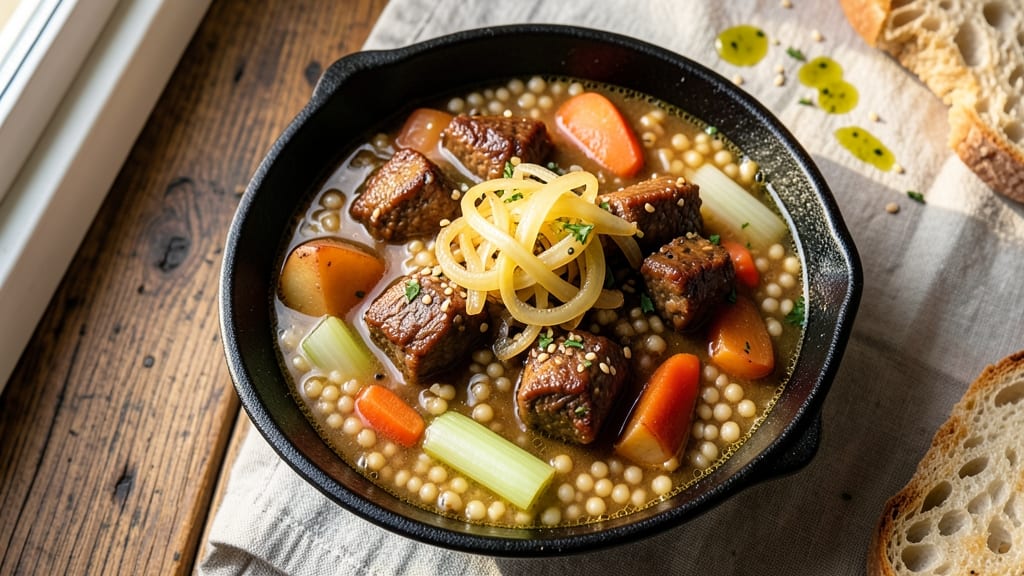 Beef Barkey Soup Recipe: Slow-Simmered Richness With Caramelized Root Magic