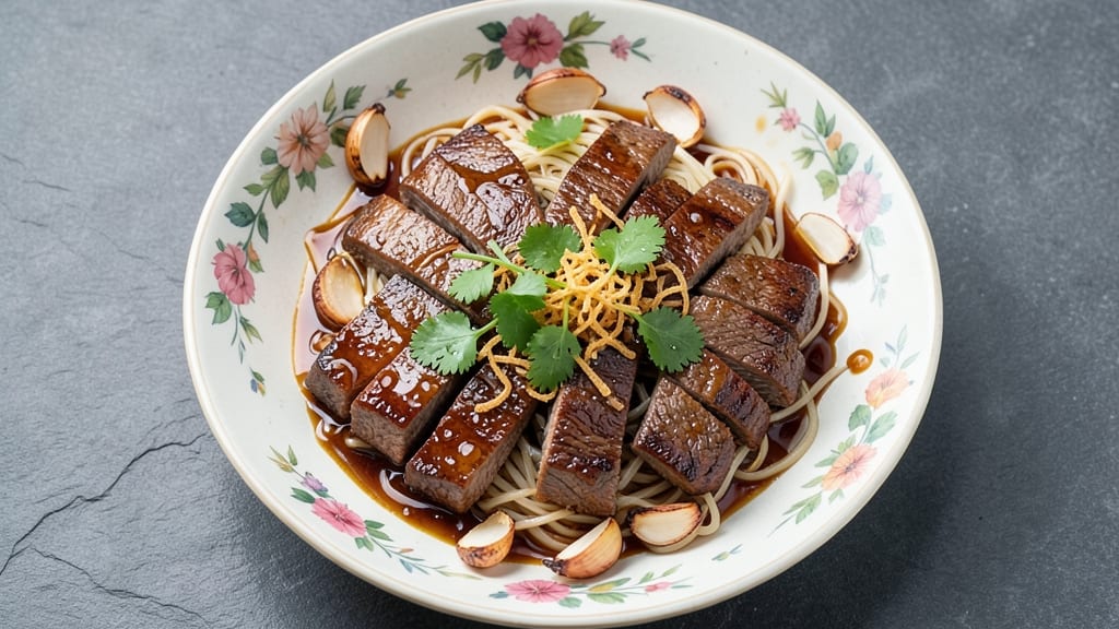 Beef and Glass Noodle Recipe: Tangy Hoisin Glaze with Chewy Noodles