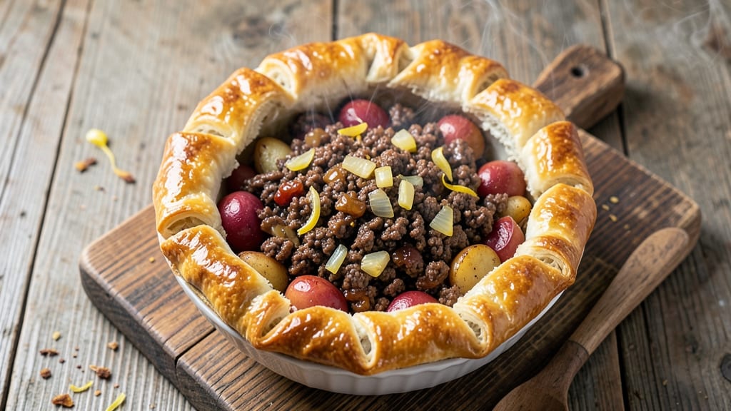 Beef and Potato Pasty Recipe: Flaky Crust Holds Savory Filling