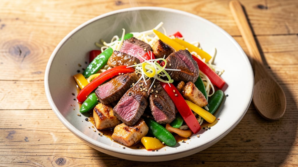 Beef and Pork Stir Fry Recipe: Wok-Hot Crunch With Savory Soy-Ginger Harmony