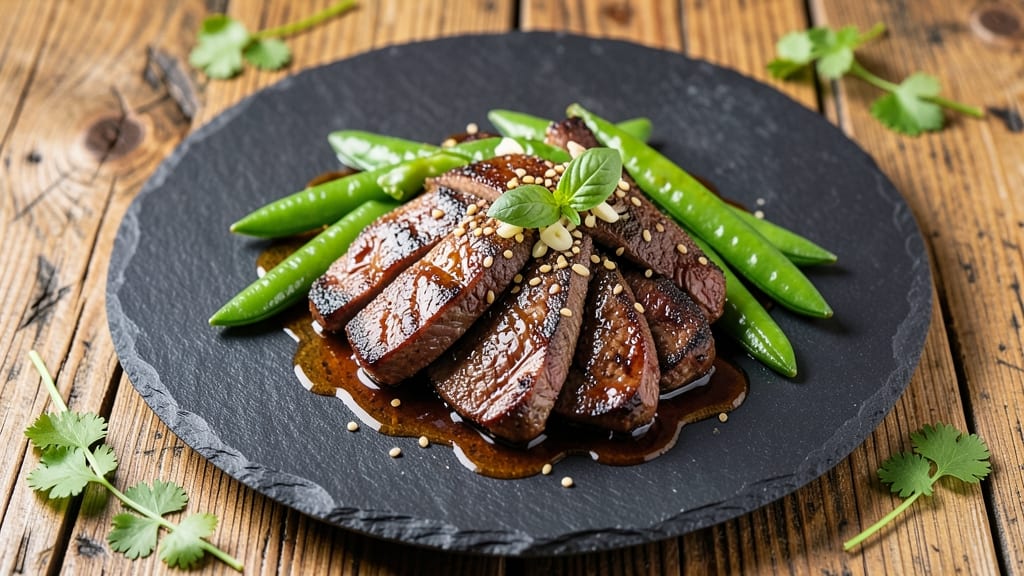 Beef and Sugar Snap Peas Recipe: Wok-Fired Crunch With Sweet Soy Harmony