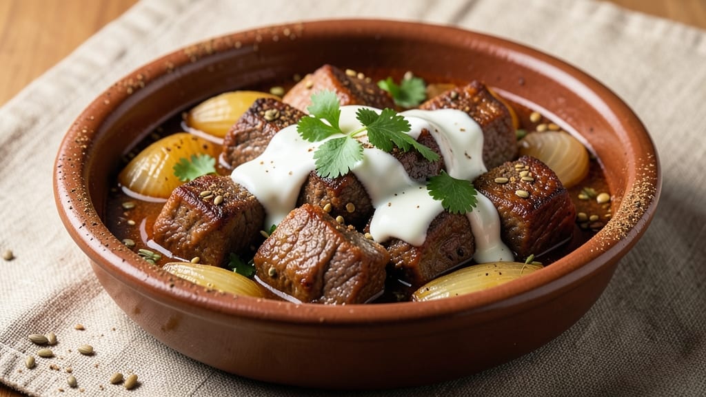 Beef Bhuna Gosht Recipe: Spiced Yogurt Braise With Caramelized Onions
