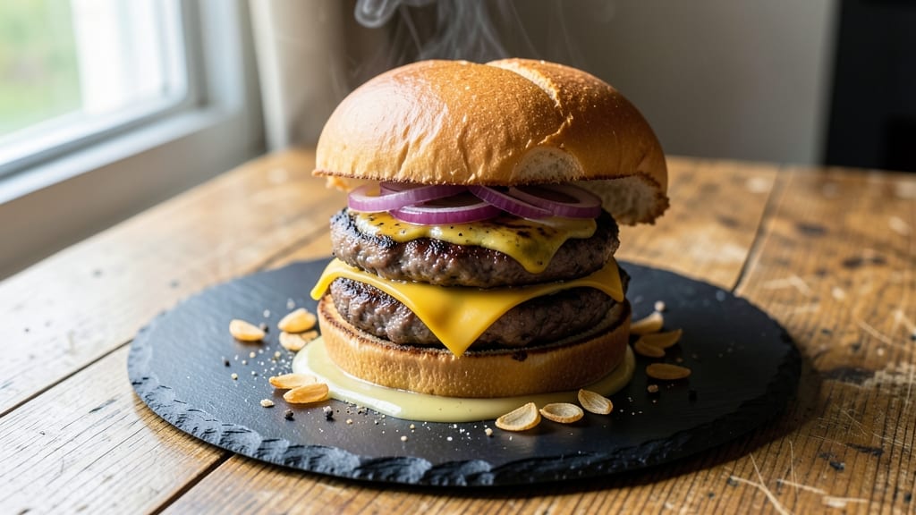 Beef and Cheese Burgers Recipe: Juicy Patties with Melty Cheese Rivers