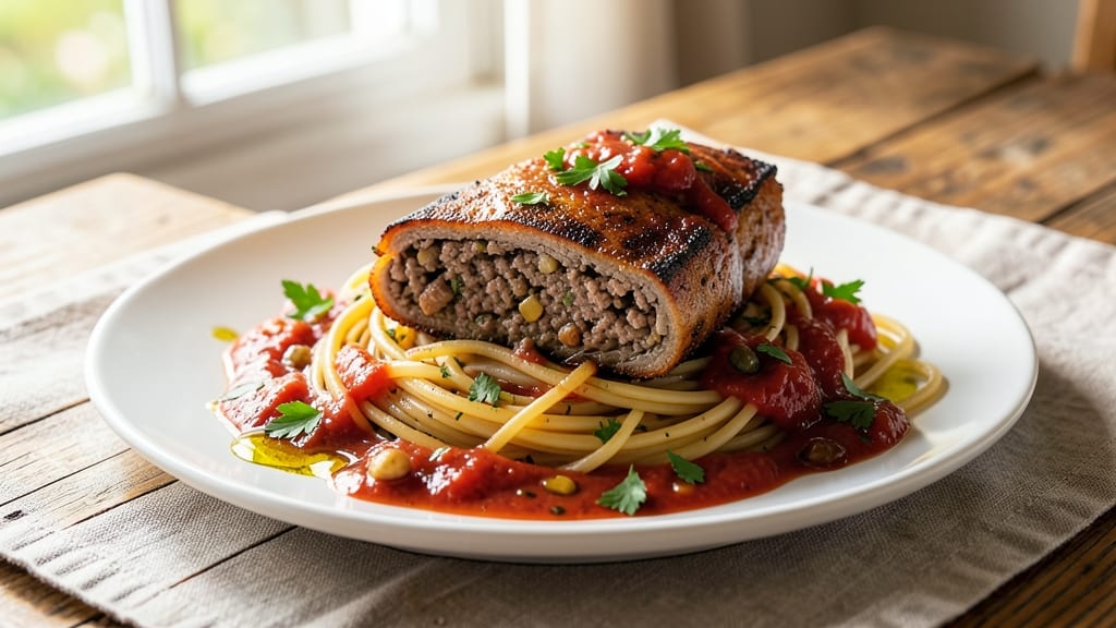 Authentic Italian Beef Braciole Recipe: Wine-Braised Layers of Spiced Meat and Cheese