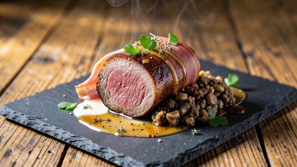 Alternative Beef Wellington Recipe: Mushroom-Duxelles Crust With Juicy Beef Heart