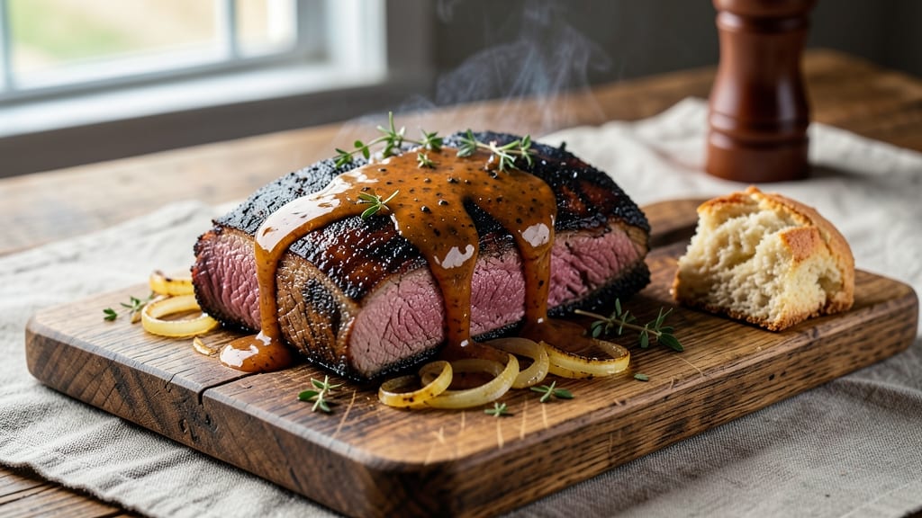 Texas Style Barbecue Beef Brisket Recipe: Smoky Oak-Fired Crust Meets Tender, Juicy Layers