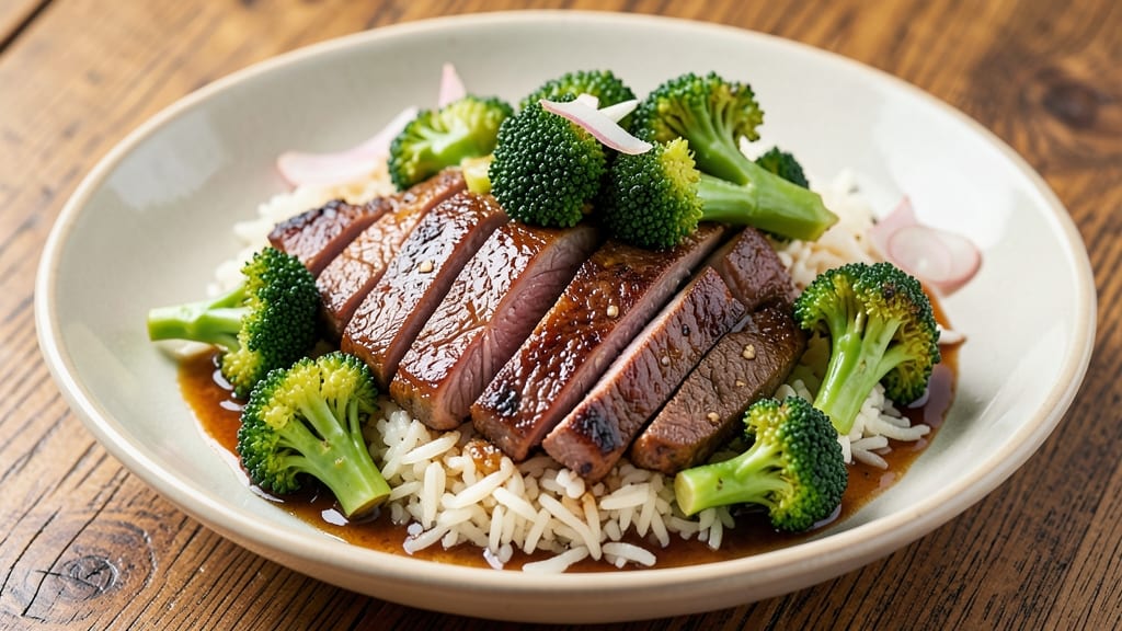 Beef and Broccoli Over Rice Recipe: Wok-Sear Crunch Meets Silky Soy-Ginger Rice Bowl